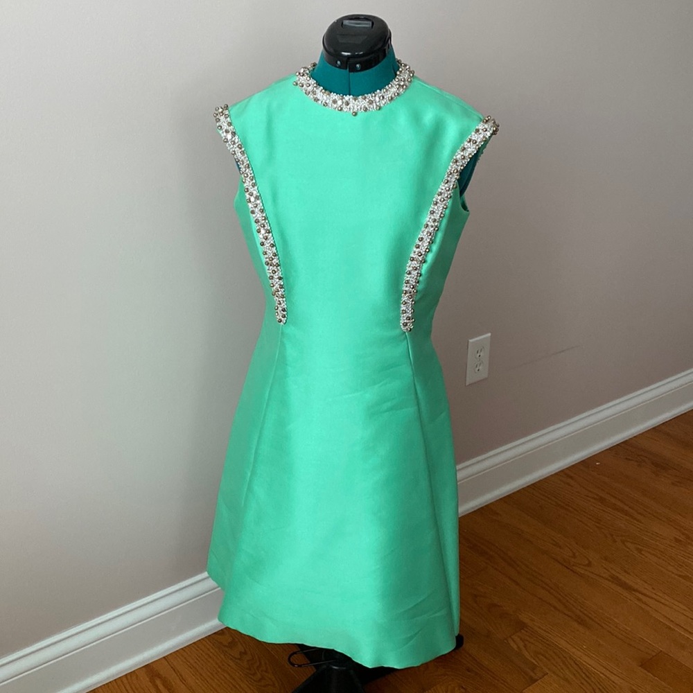 Vintage 60’s to 70’s Handmade Green Dress